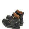 Mujer PIKOLINOS | Botas Militares Pikolinos W6P-8560 Piel Negro