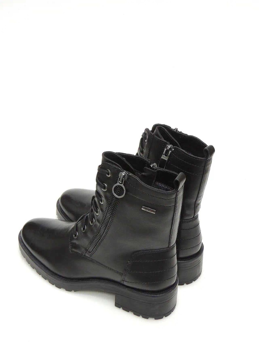 Mujer KANGAROOS | Botas Militares Kangaroos 393-11 Piel Negro