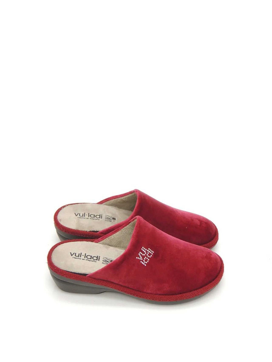 Mujer VULLADI | Zapatillas Estar En Casa Vulladi 5953-140 Textil Burdeos