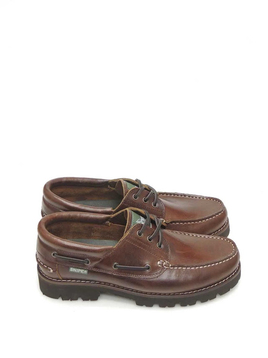 Hombre SNIPE | Nauticos Snipe 21290 Piel Marron