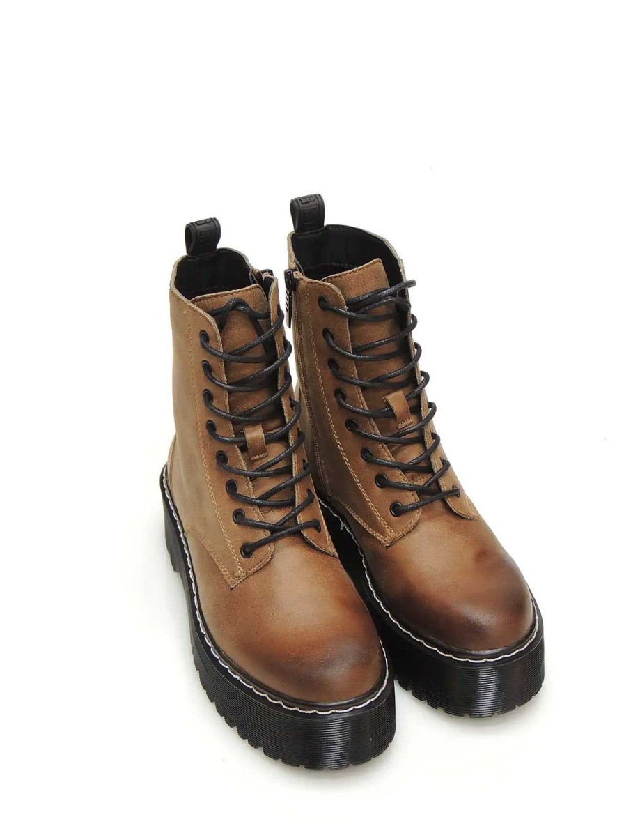 Mujer MUSTANG | Botas Militares Mustang 53280 Polipiel Cuero