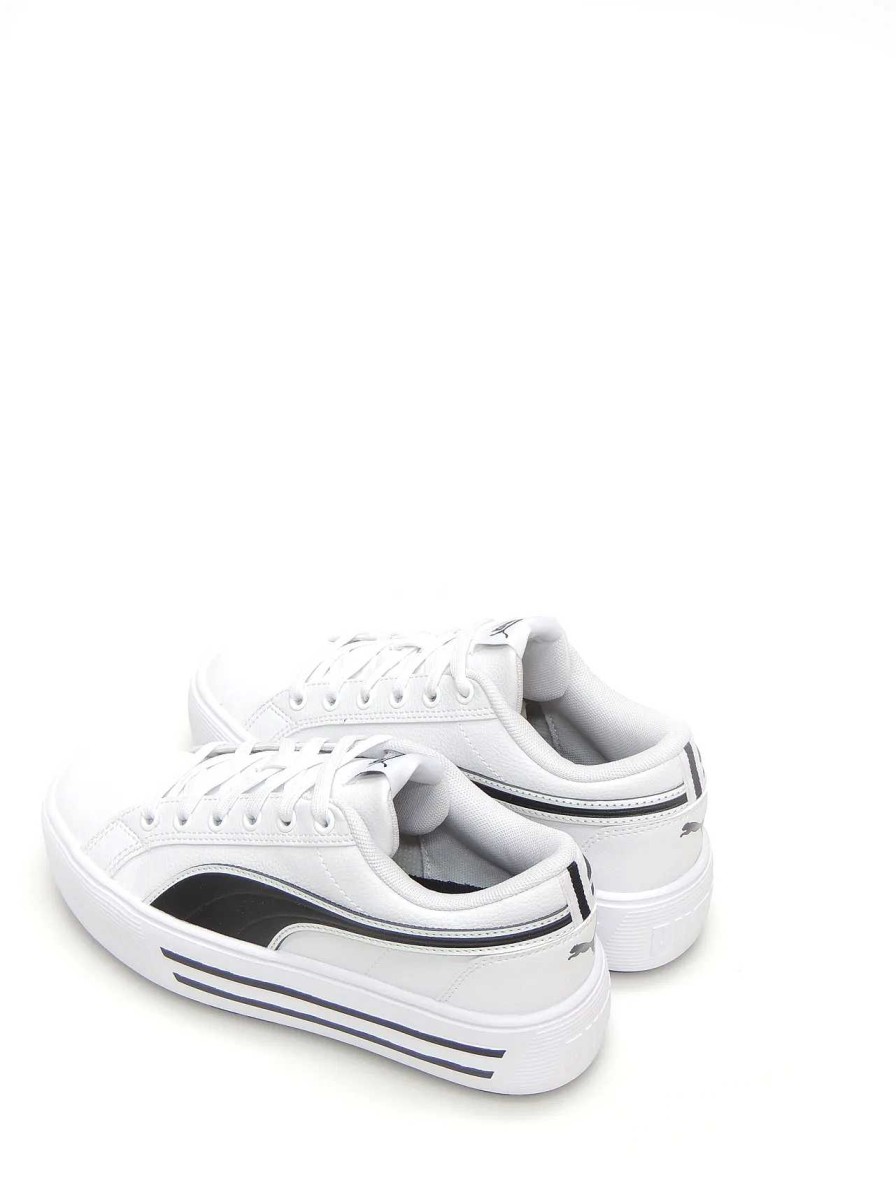 Mujer PUMA | Sneakers Puma 392320 Piel Blanco