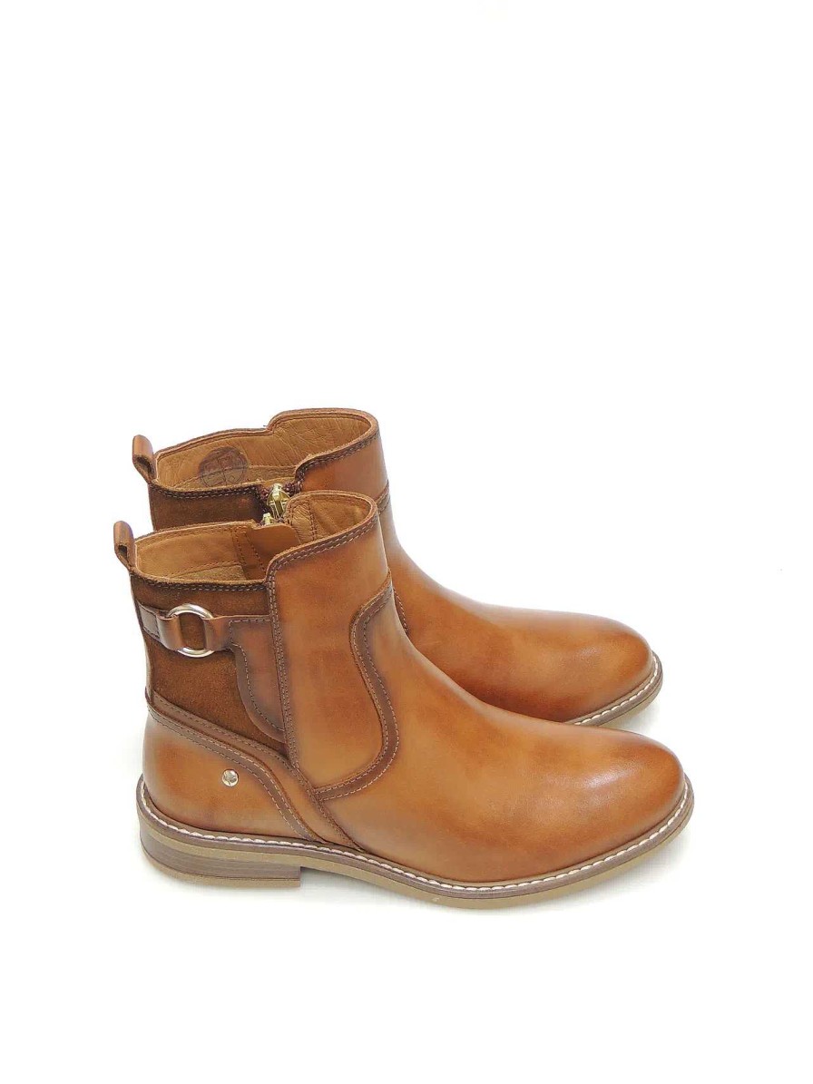 Mujer PIKOLINOS | Botines Pikolinos W8J-8604C1 Piel Marron