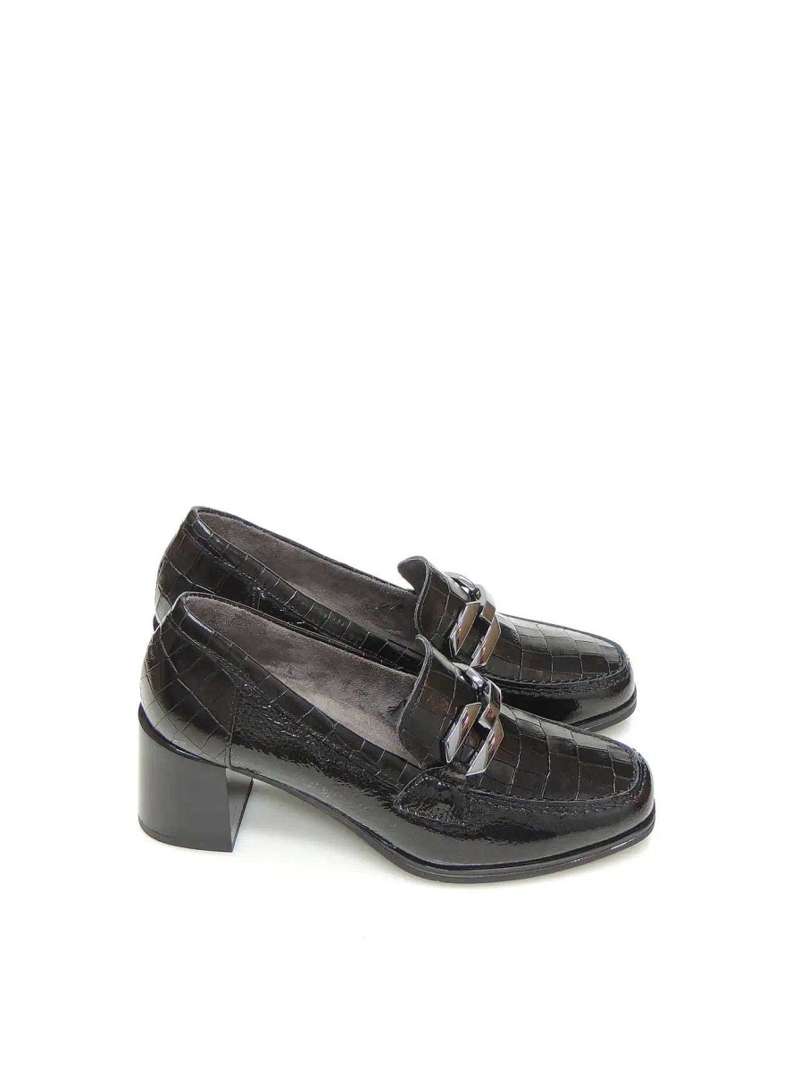 Mujer PITILLOS | Mocasines Pitillos 5402 Charol Negro