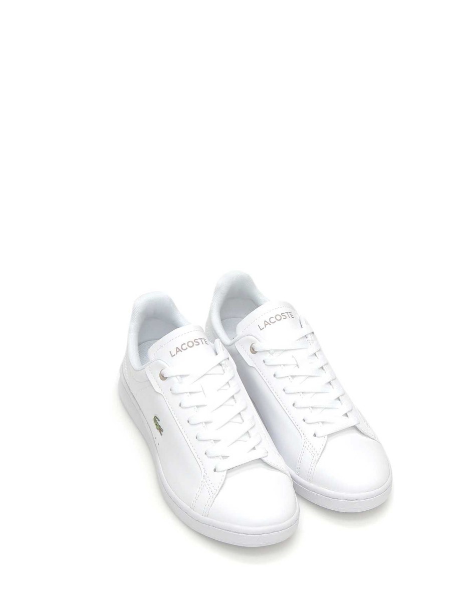 Mujer LACOSTE | Sneakers Lacoste Carnaby Piel Blanco