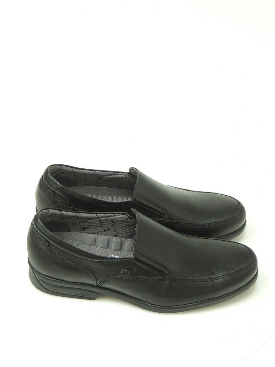 Hombre FLUCHOS | Mocasines Slip-On Fluchos 8902 Piel Negro