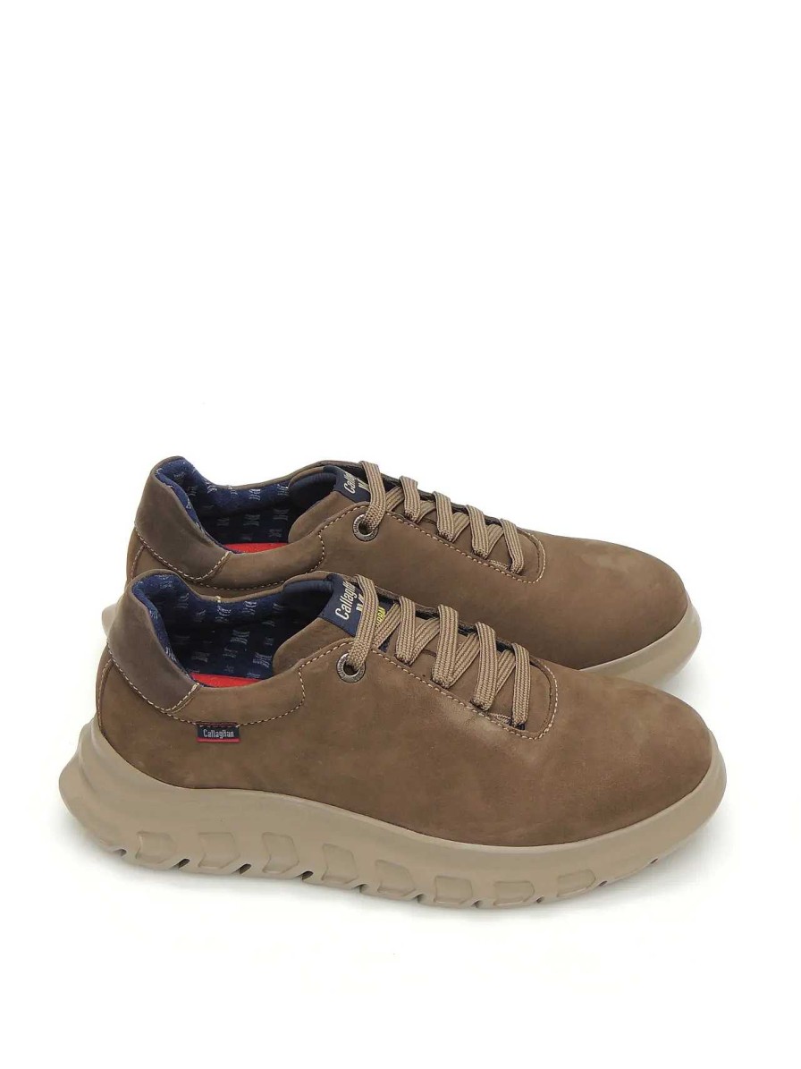 Hombre CALLAGHAN | Zapatos Derby Callaghan 55300 Nobuk Taupe