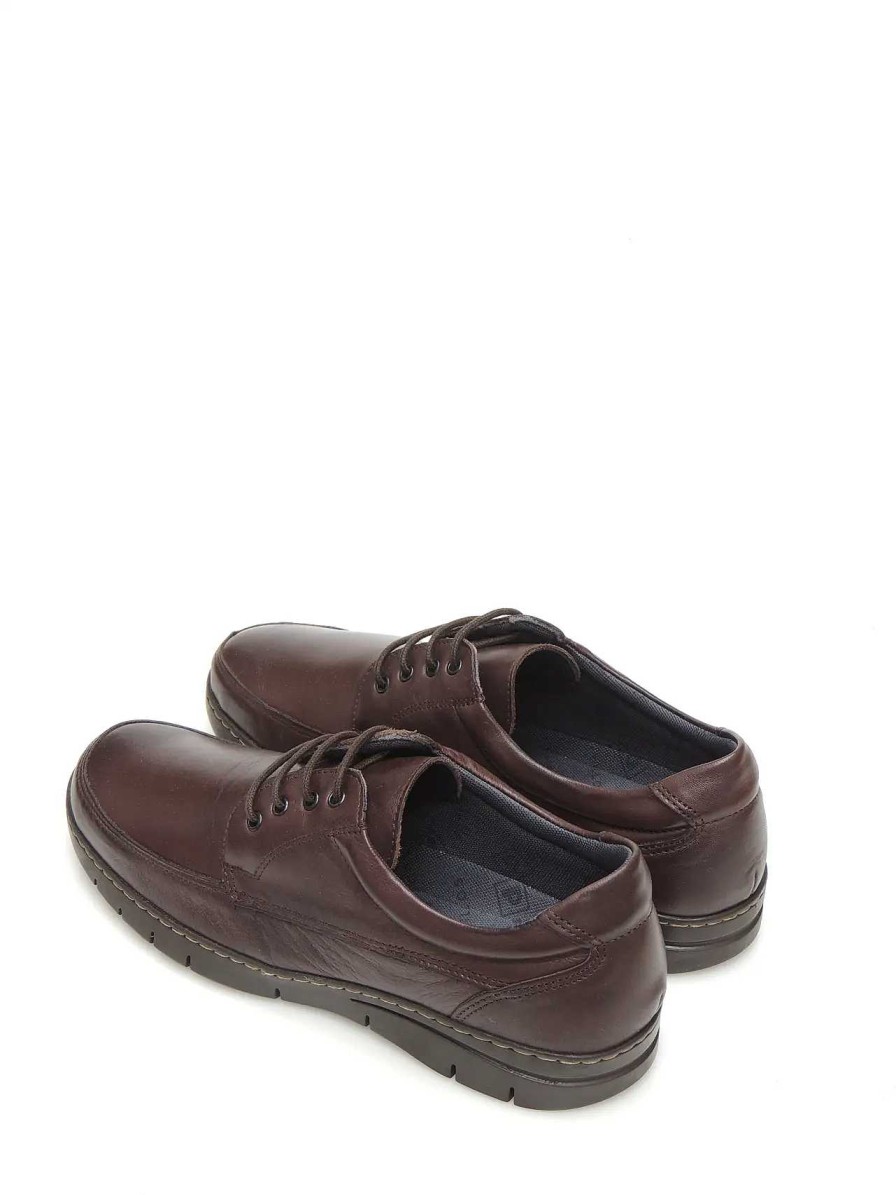 Hombre PITILLOS | Zapatos Derby Pitillos 110 Piel Marron