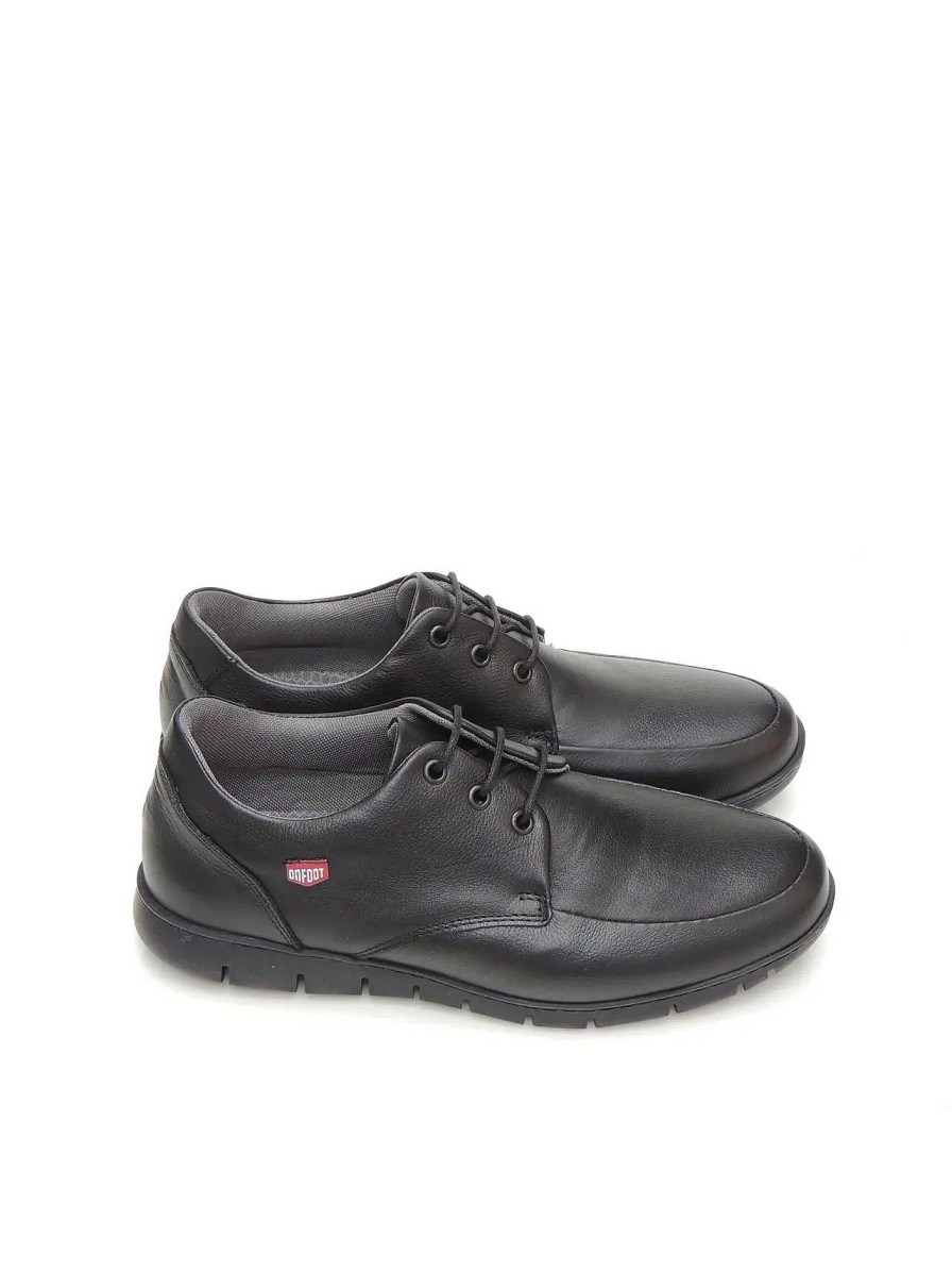 Hombre ONFOOT | Zapatos Derby Onfoot 8901 Piel Negro