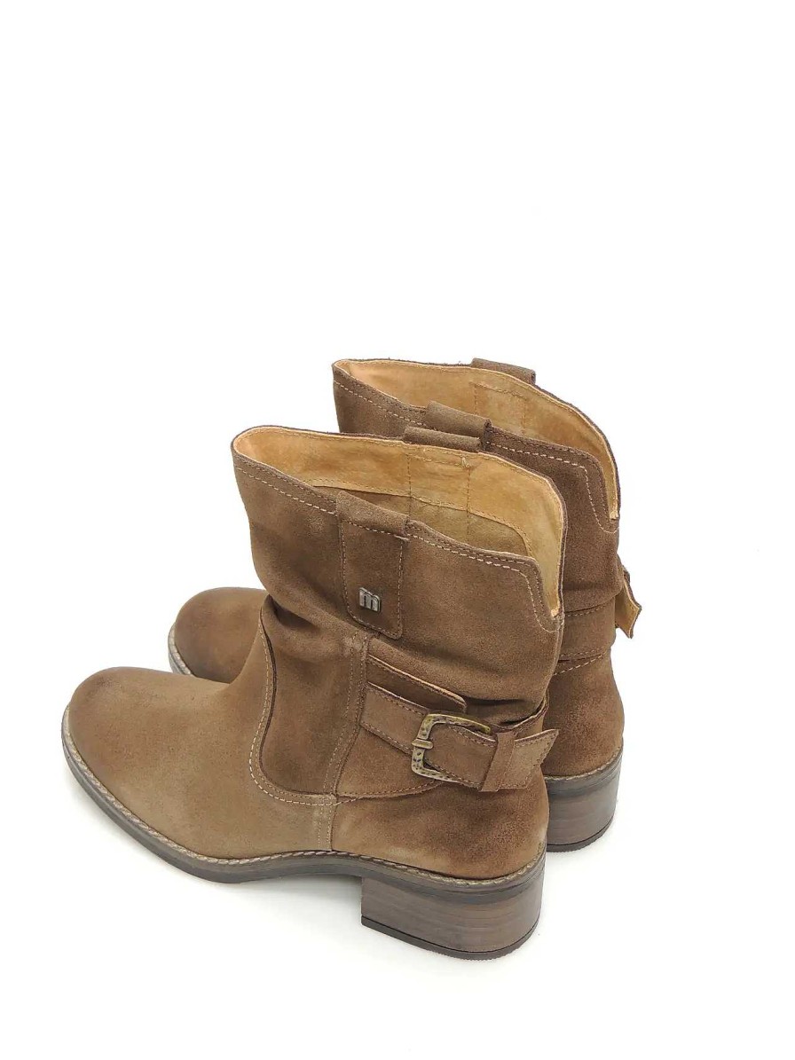 Mujer MUSTANG | Botines Camperos Mustang 53877 Serraje Taupe