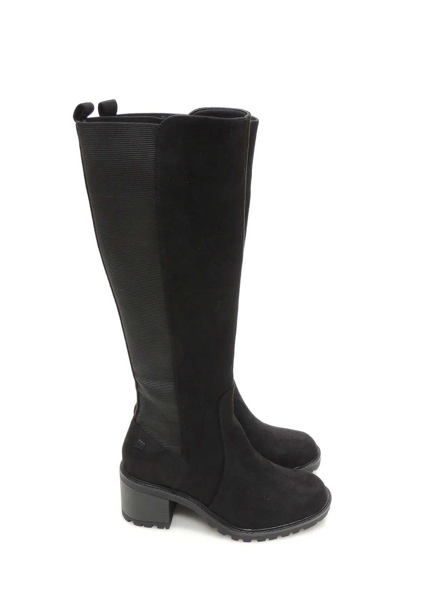 Mujer MUSTANG | Botas Cana Alta Mustang 51992 Polipiel Negro