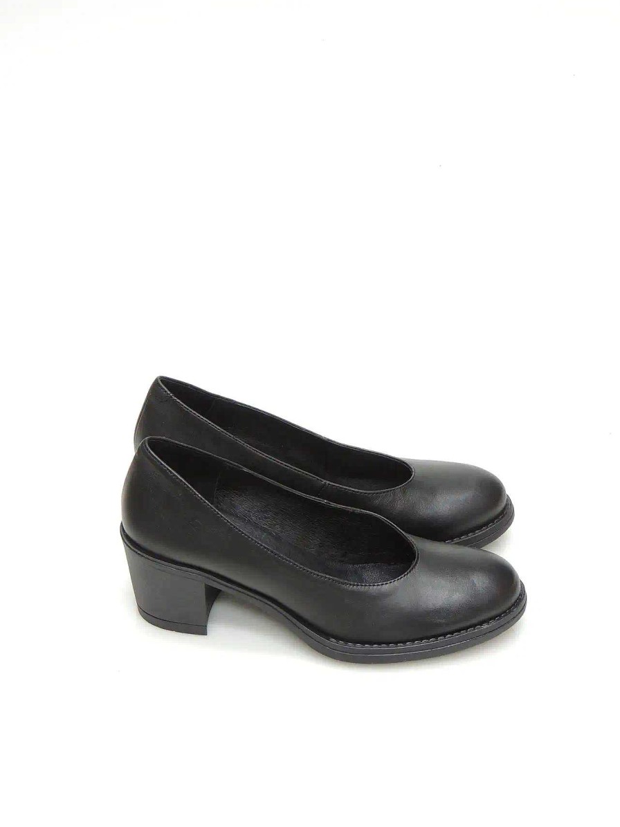 Mujer YOKONO | Zapatos Salon Yokono Lille-007 Piel Negro