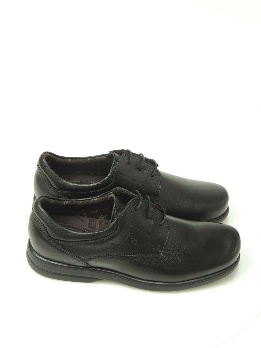 Hombre FLUCHOS | Zapatos Blucher Fluchos 6277 Piel Negro