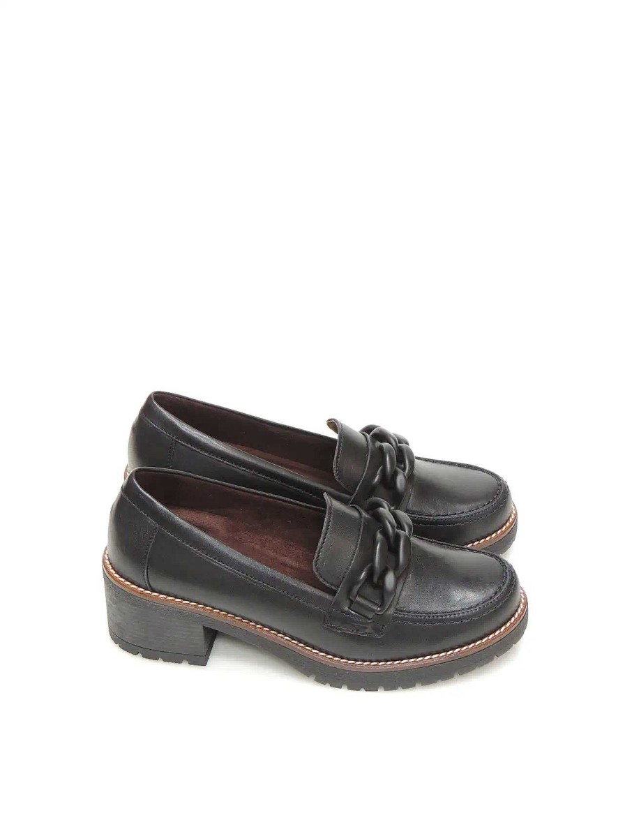 Mujer PITILLOS | Mocasines Pitillos 2720 Piel Negro