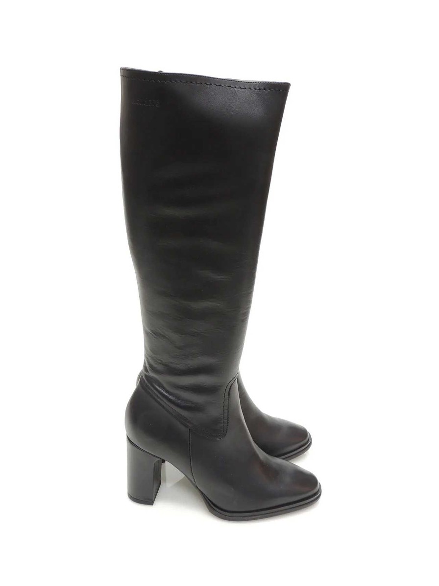 Mujer WONDERS | Botas Cana Alta Wonders M-5106 Piel Negro