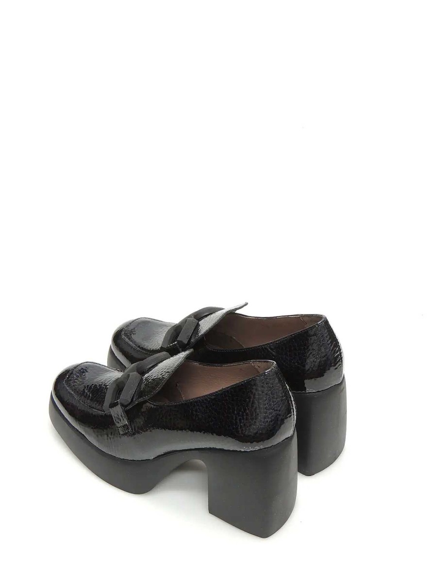 Mujer WONDERS | Mocasines Wonders H-4941 Piel Negro