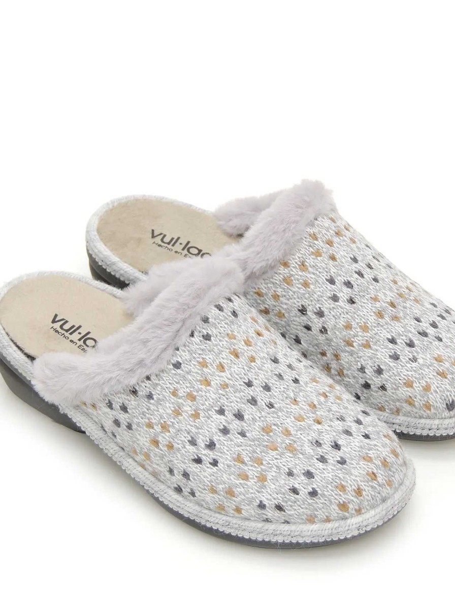 Mujer VULLADI | Zapatillas Estar En Casa Vulladi 5950-357 Textil Hielo