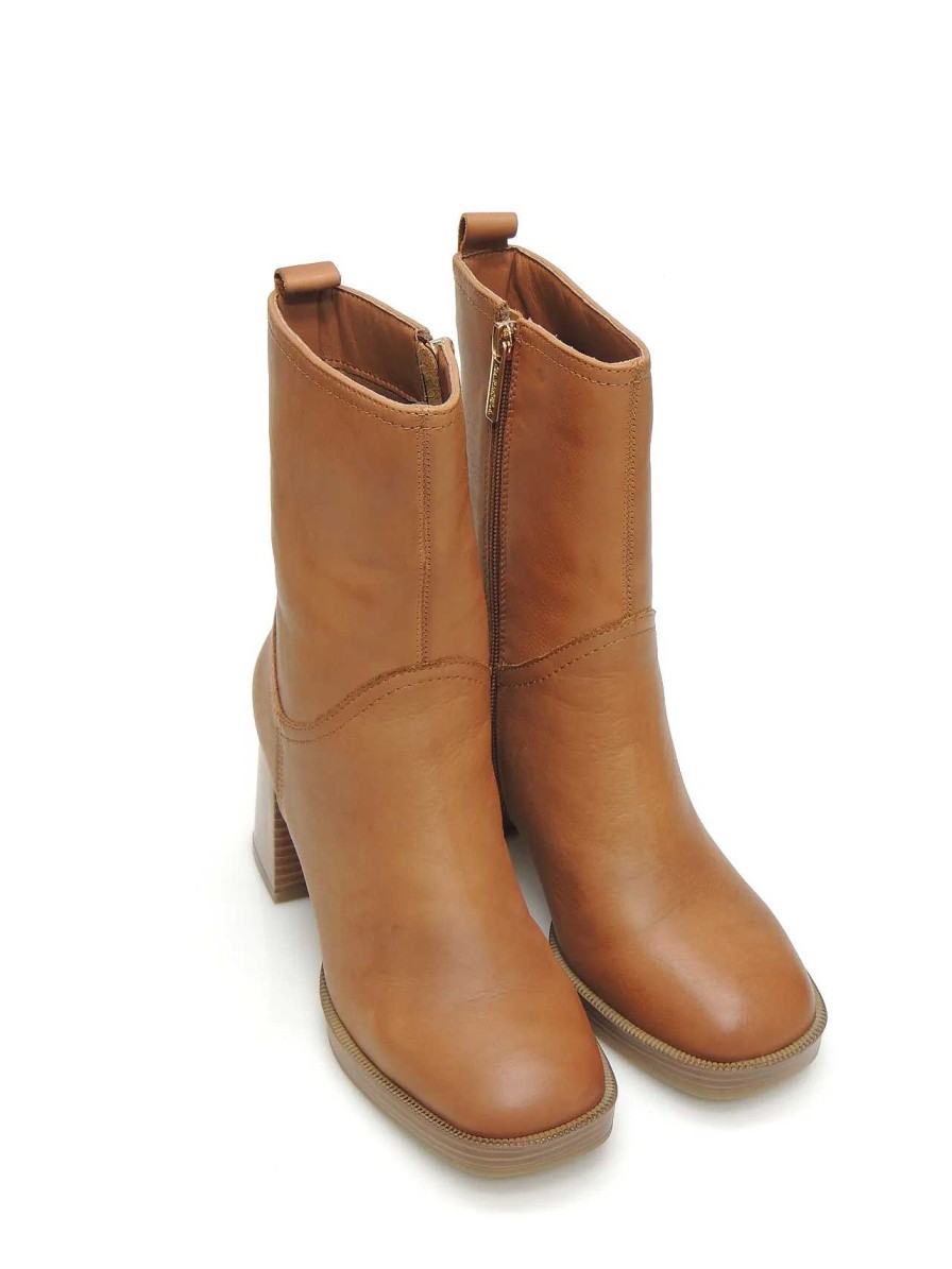 Mujer CARMELA | Botas Media Cana Carmela 16120503 Piel Camel