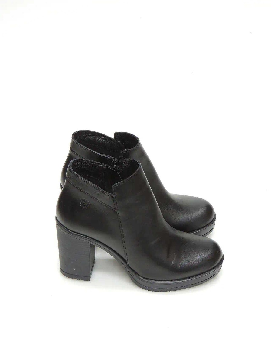 Mujer YOKONO | Zapatos Abotinados Yokono Pilsen -004 Piel Negro