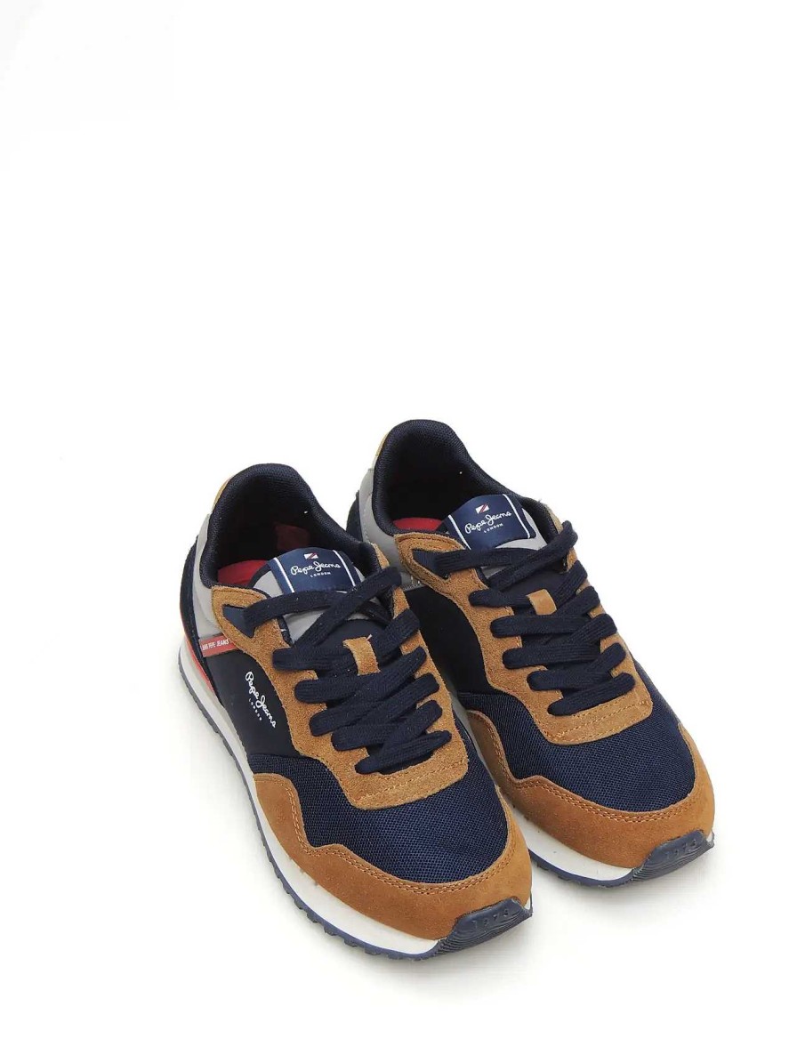 Hombre PEPE JEANS | Sneakers Pepe Jeans Pms30992 Polipiel Cuero