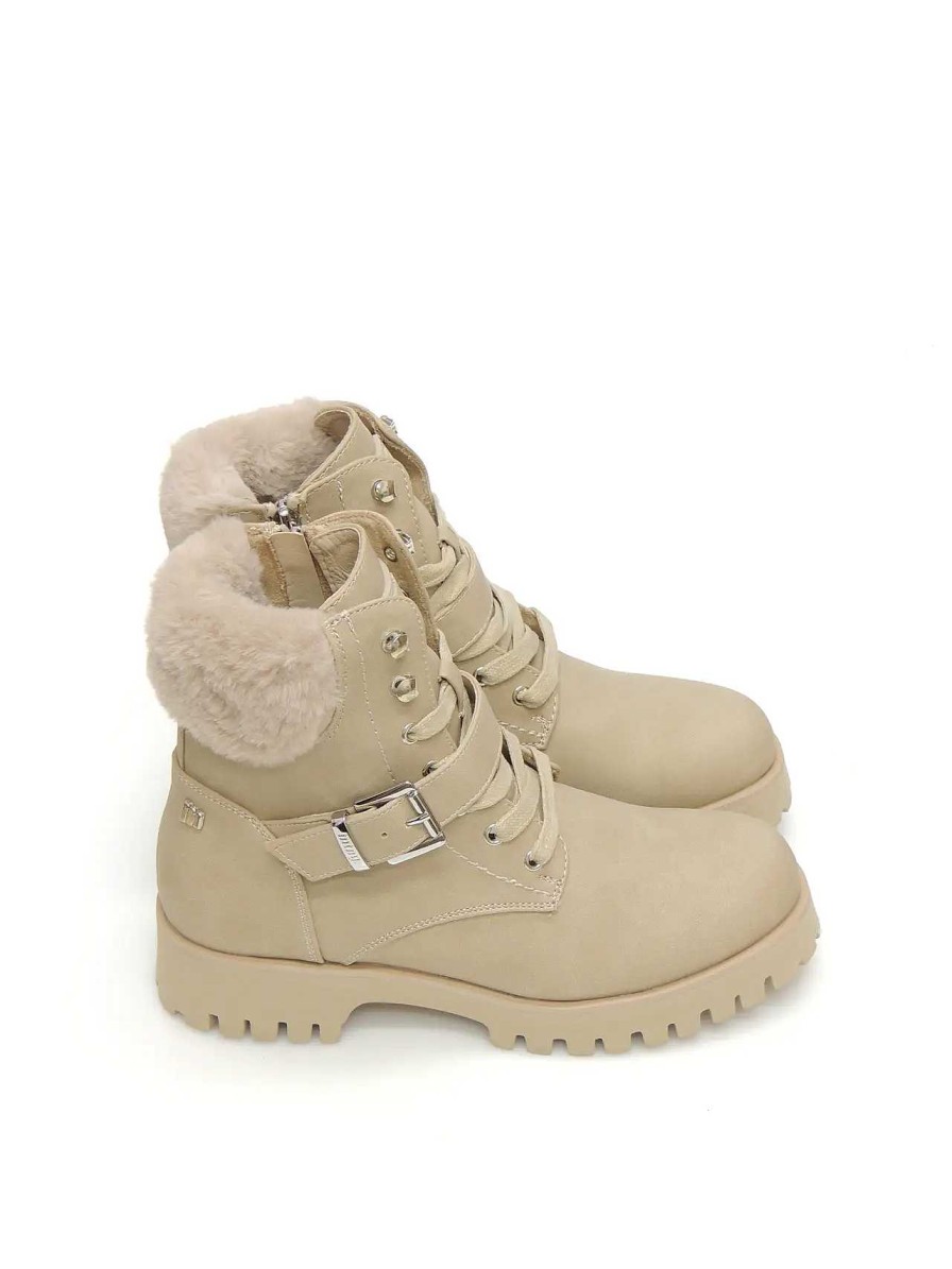 Mujer MUSTANG | Botas Militares Mustang 53236 Polipiel Beige