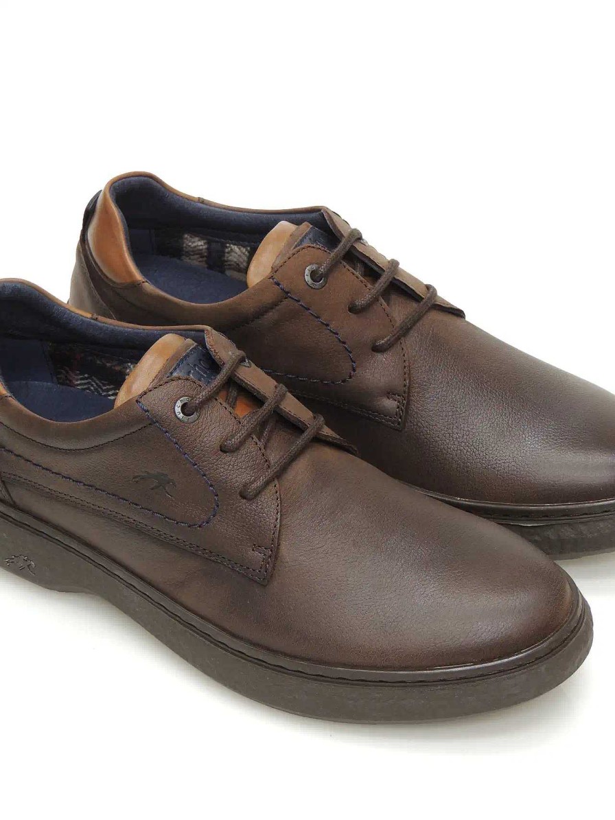 Hombre FLUCHOS | Zapatos Derby Fluchos F1877 Piel Marron