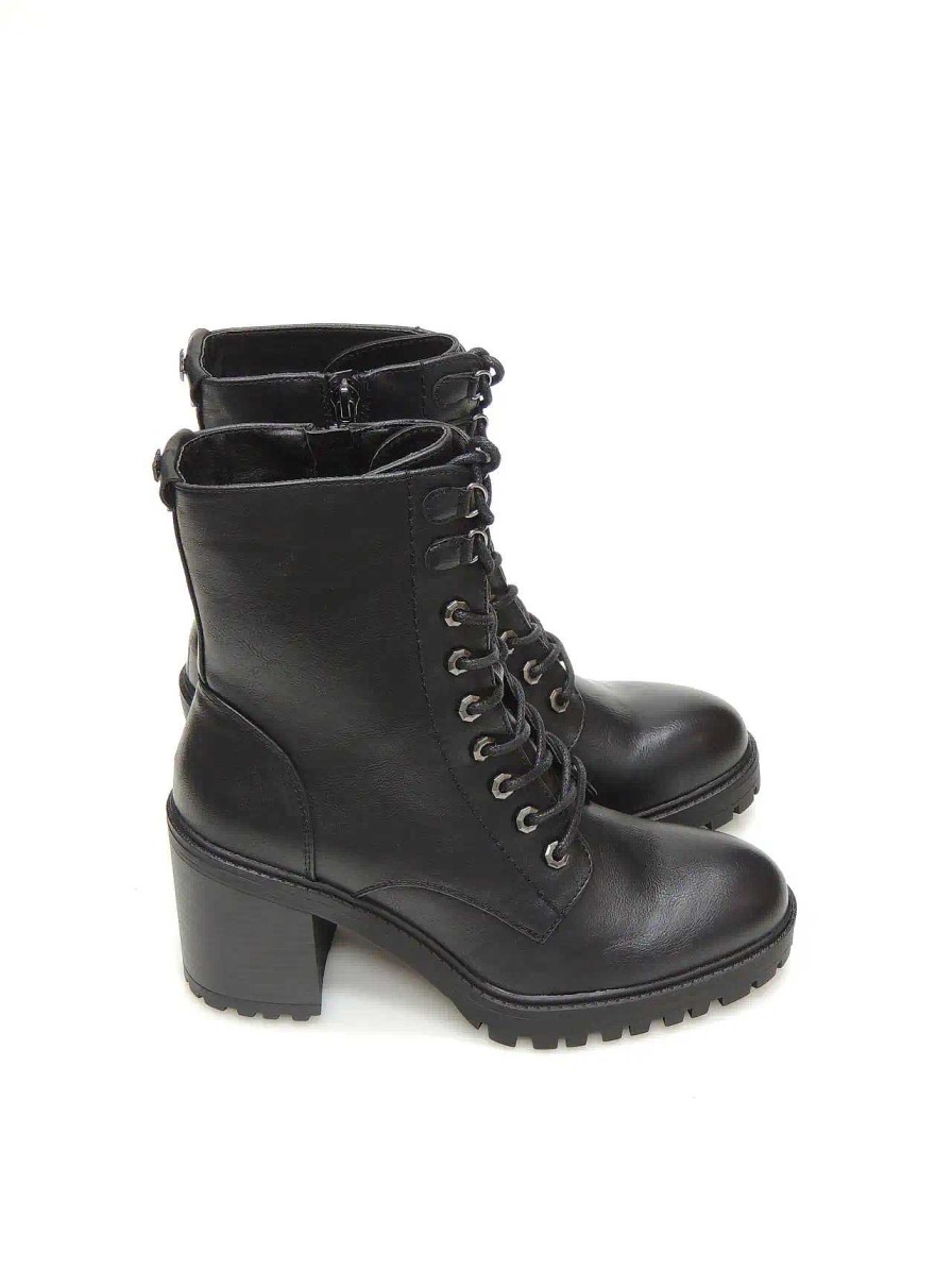 Mujer MUSTANG | Botas Militares Mustang 52839 Polipiel Negro