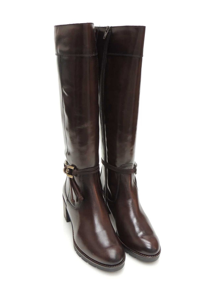 Mujer DESIREE | Botas Cana Alta Desiree Rosy 21 Piel Marron