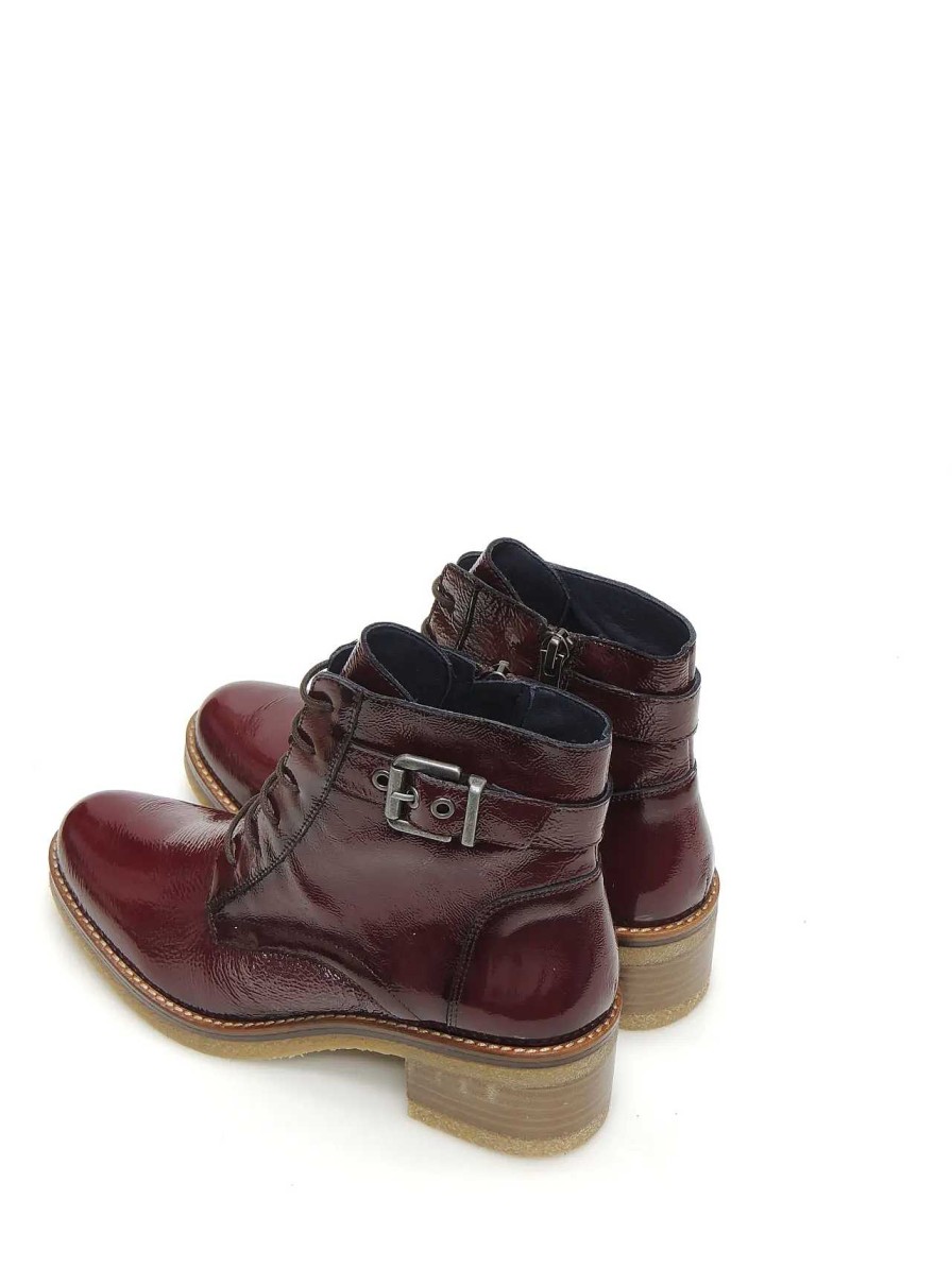 Mujer DORKING | Botas Militares Dorking D8686-Na Charol Burdeos