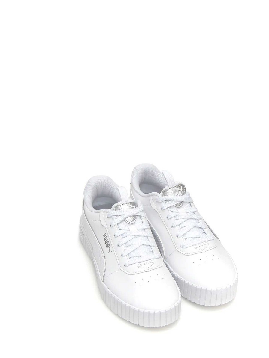 Mujer PUMA | Sneakers Puma 393214 Polipiel Blanco