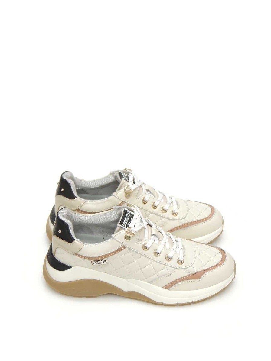 Mujer PIKOLINOS | Sneakers Pikolinos W9Q-6798C1 Piel Beige