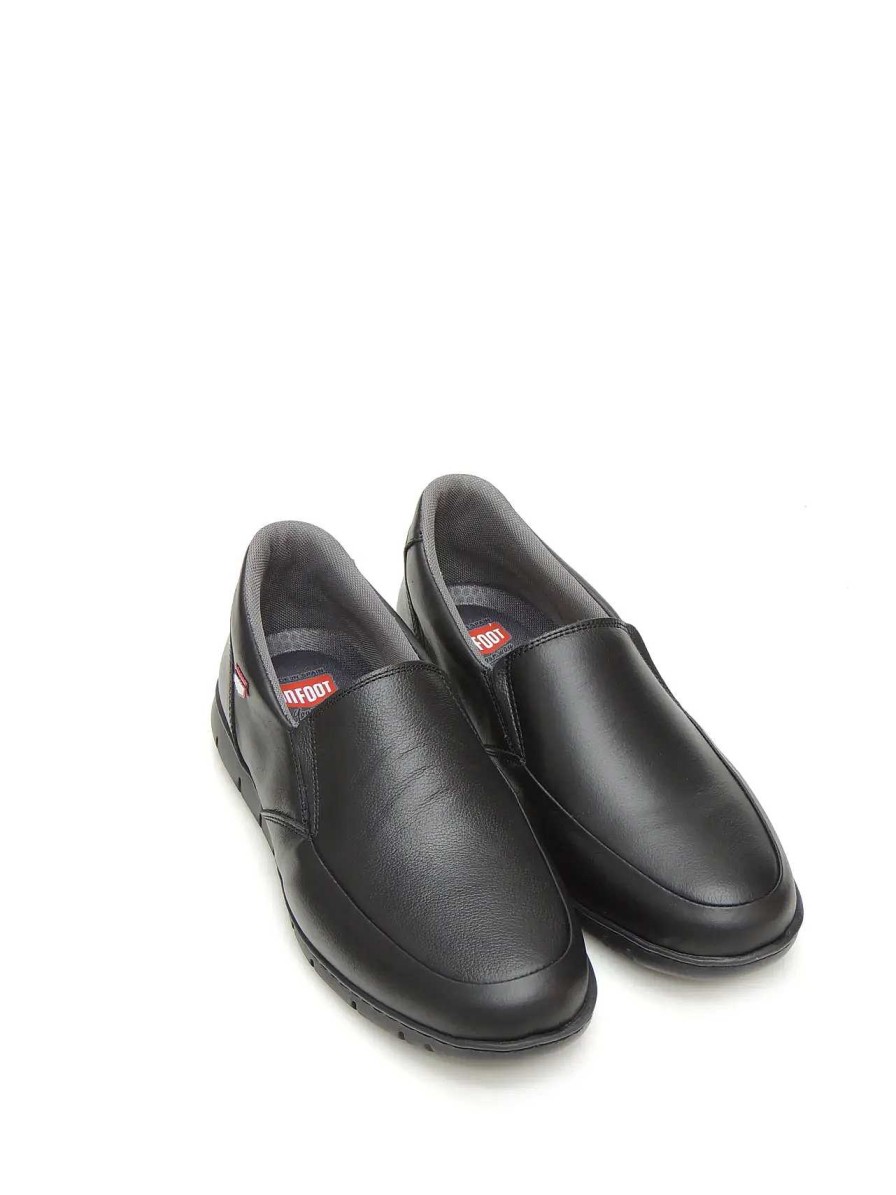 Hombre ONFOOT | Mocasines Slip-On Onfoot 8903 Piel Negro