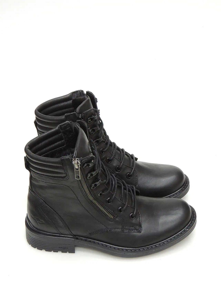 Hombre KANGAROOS | Botas Militares Kangaroos 496-11 Piel Negro