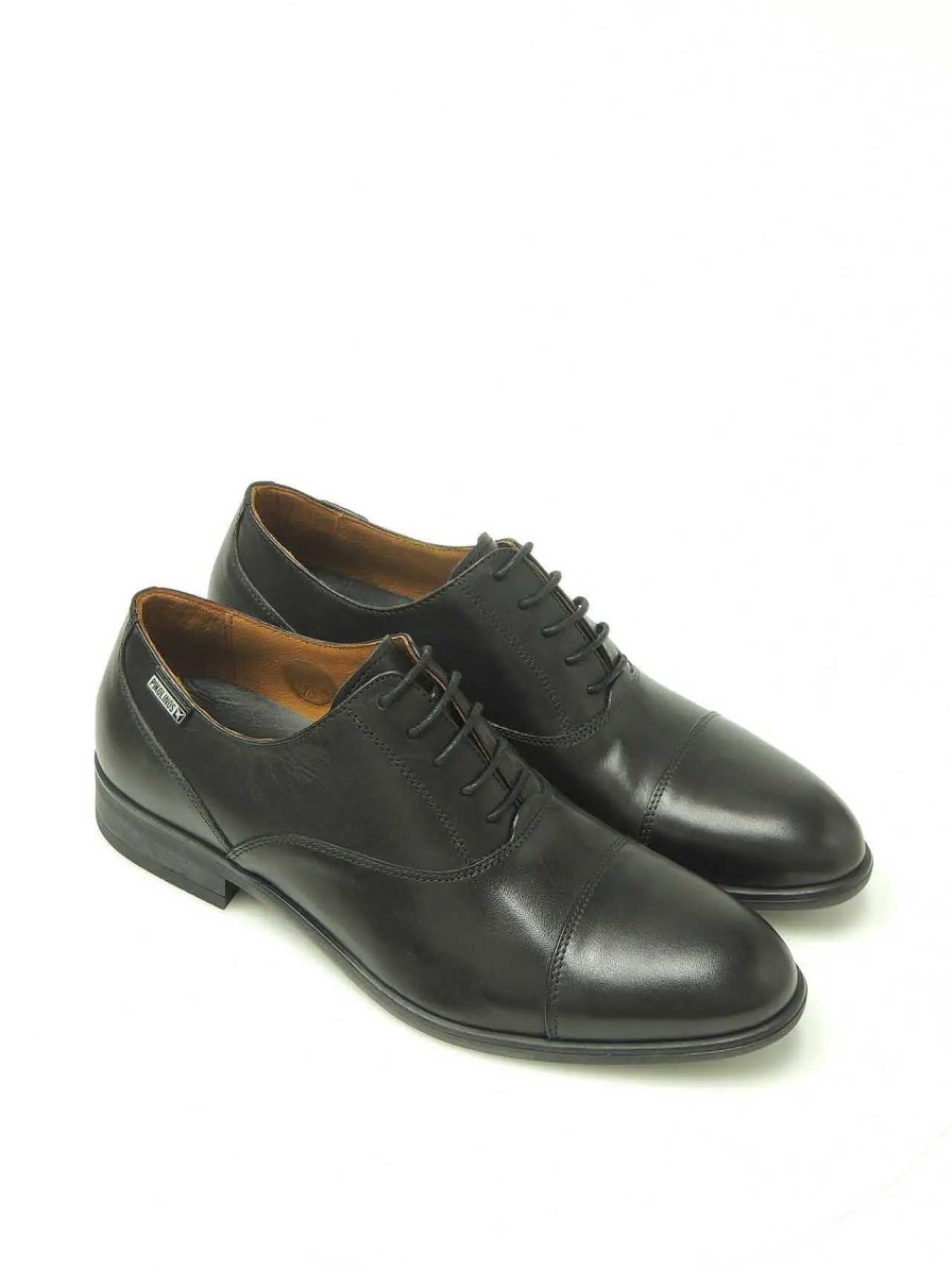 Hombre PIKOLINOS | Zapatos Oxford Pikolinos M7J-4184 Piel Negro