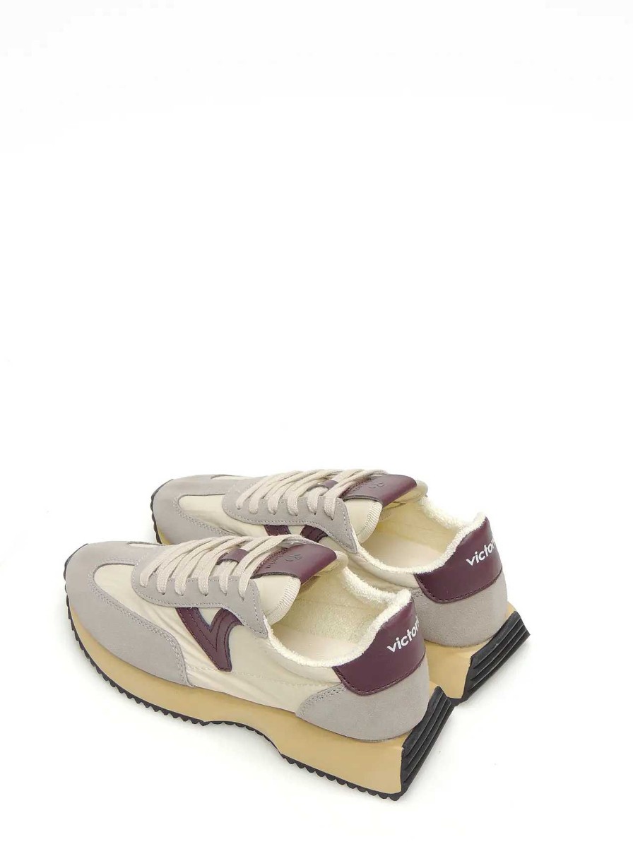 Mujer VICTORIA | Sneakers Victoria 1134103 Serraje Burdeos