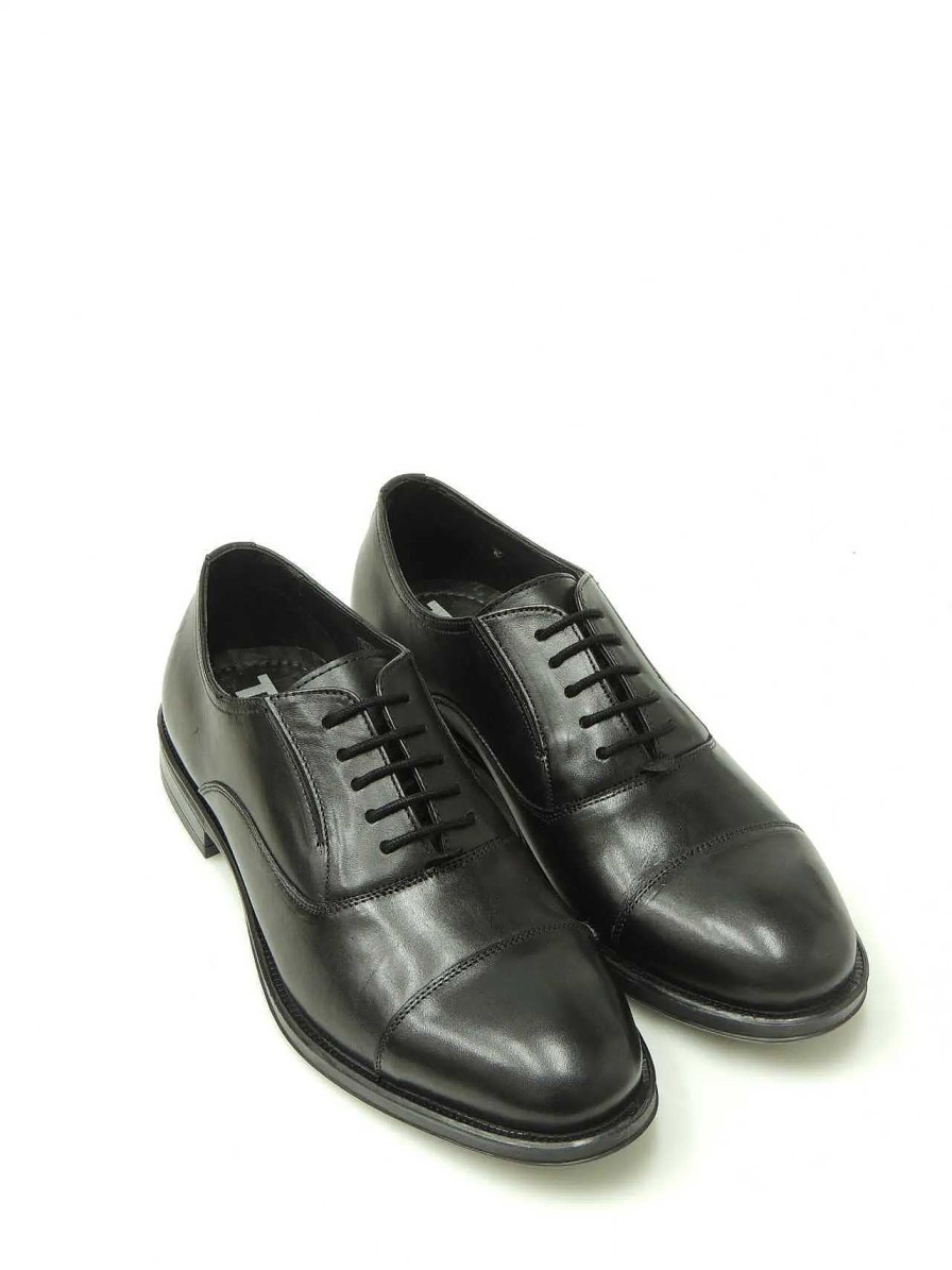 Hombre T2IN | Zapatos Oxford T2In V-414 Piel Negro