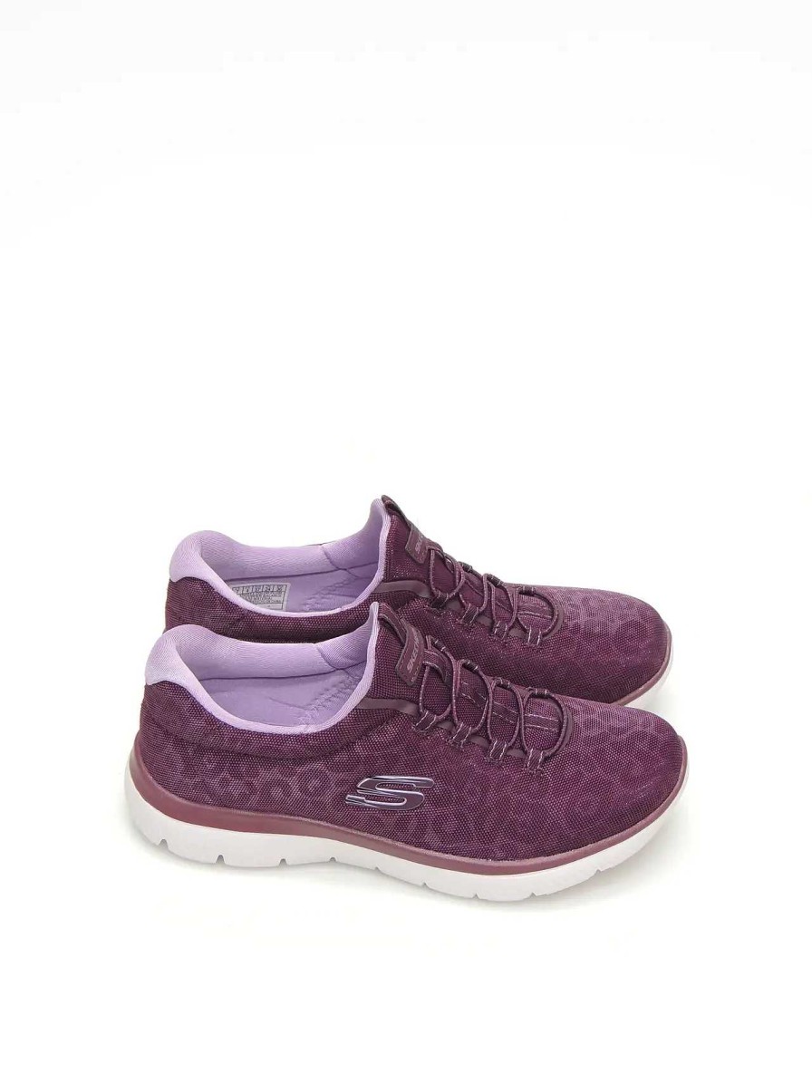 Mujer SKECHERS | Sneakers Skechers 150111 Textil Burdeos