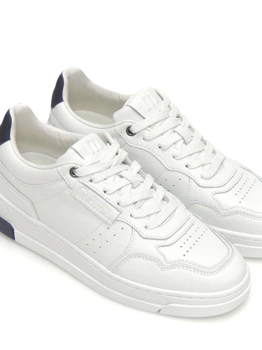 Hombre MUSTANG | Sneakers Mustang 84432 Polipiel Blanco