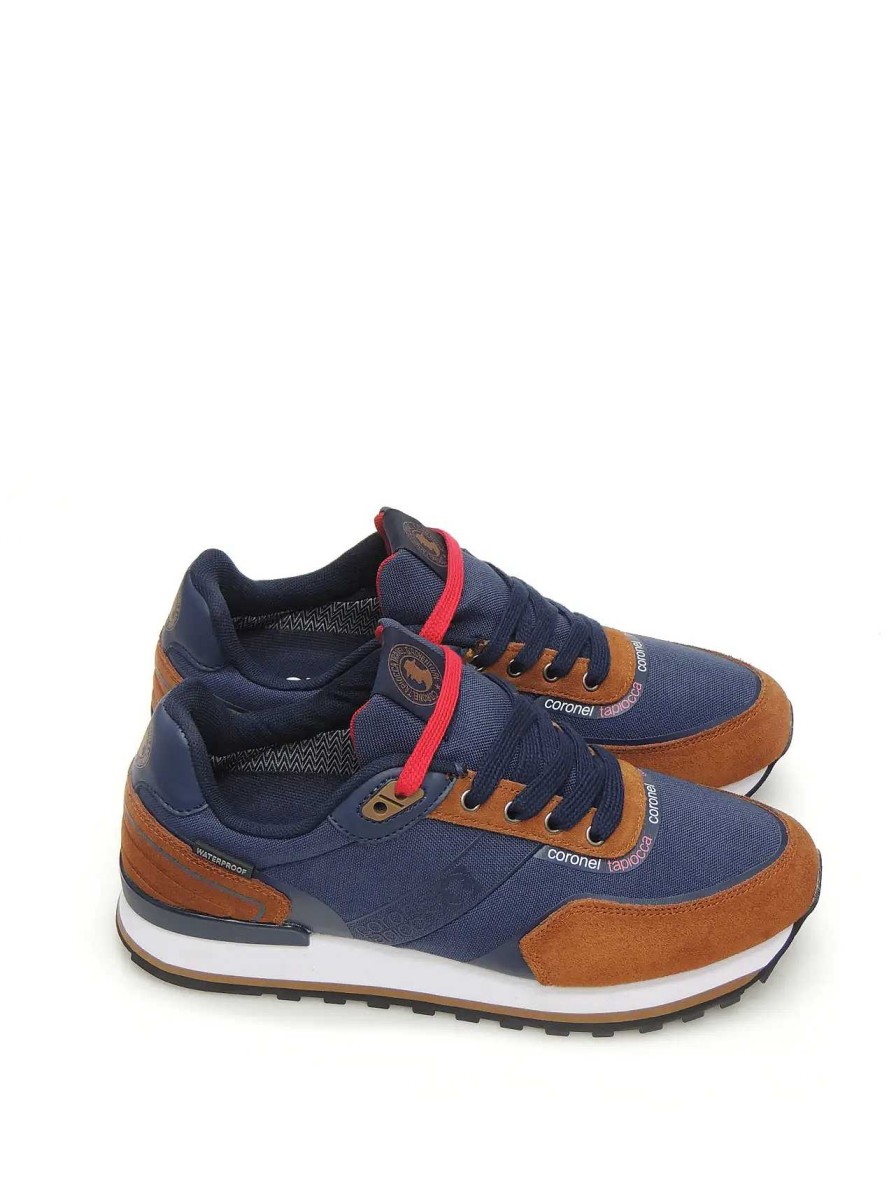 Hombre CORONEL TAPIOCCA | Sneakers Coronel Tapiocca T500-8 Piel Marino