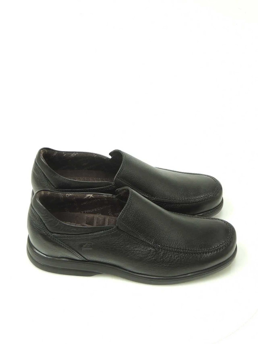 Hombre FLUCHOS | Mocasines Slip-On Fluchos 6275 Piel Negro