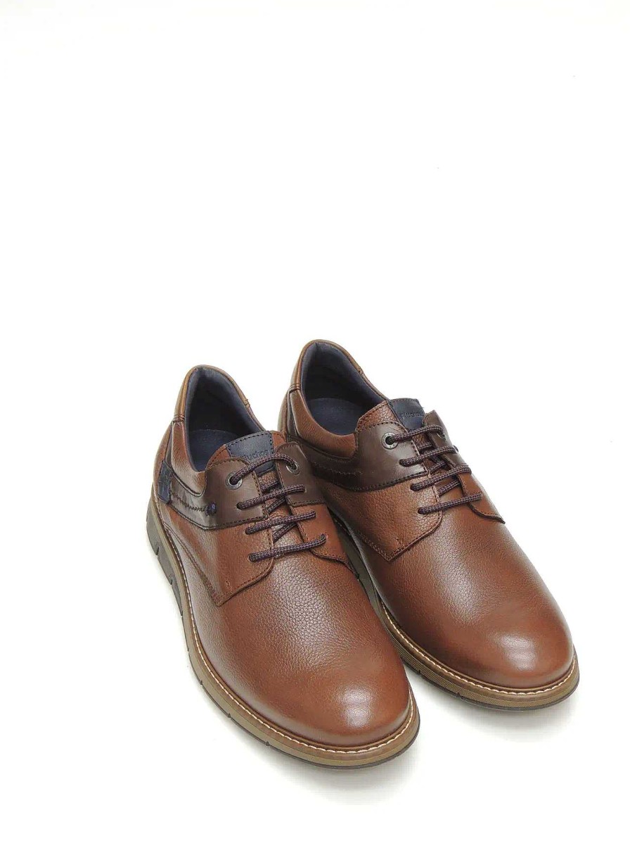 Hombre FLUCHOS | Zapatos Derby Fluchos F1578 Piel Marron