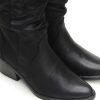 Mujer MUSTANG | Botas Cowboy Mustang 51971 Polipiel Negro