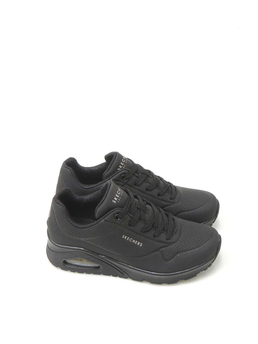 Mujer SKECHERS | Sneakers Skechers 73690 Polipiel Negro