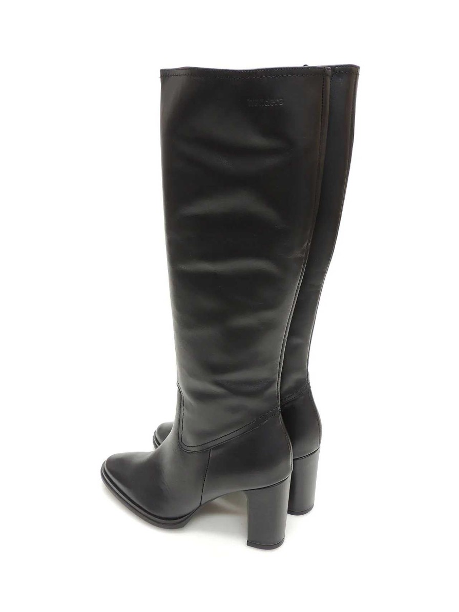 Mujer WONDERS | Botas Cana Alta Wonders M-5106 Piel Negro