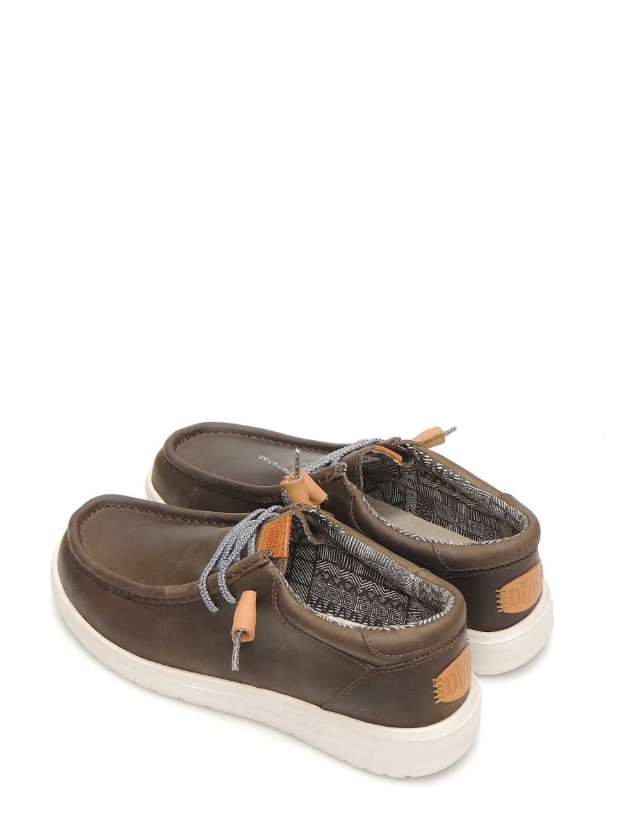 Hombre DUDE | Wallabee Dude 40175-030-B Piel Marron