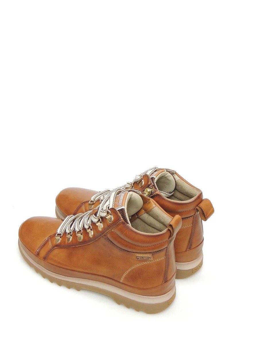 Mujer PIKOLINOS | Botines Montana Pikolinos W3W-8564 Piel Marron