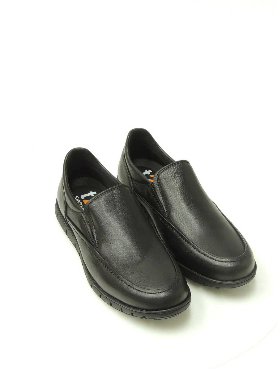 Hombre T2IN | Mocasines Slip-On T2In R-73 Piel Negro