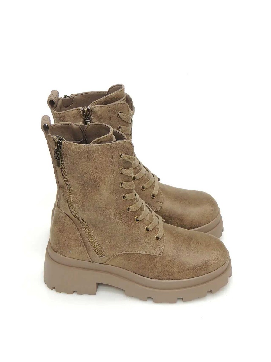 Mujer MUSTANG | Botas Militares Mustang 53261 Polipiel Taupe