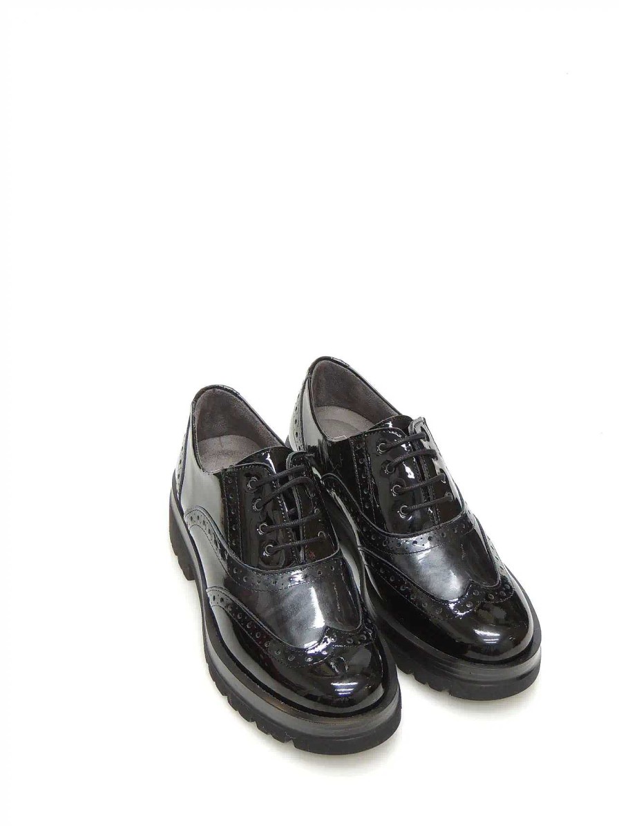 Mujer PITILLOS | Zapatos Oxford Pitillos 5362 Charol Negro