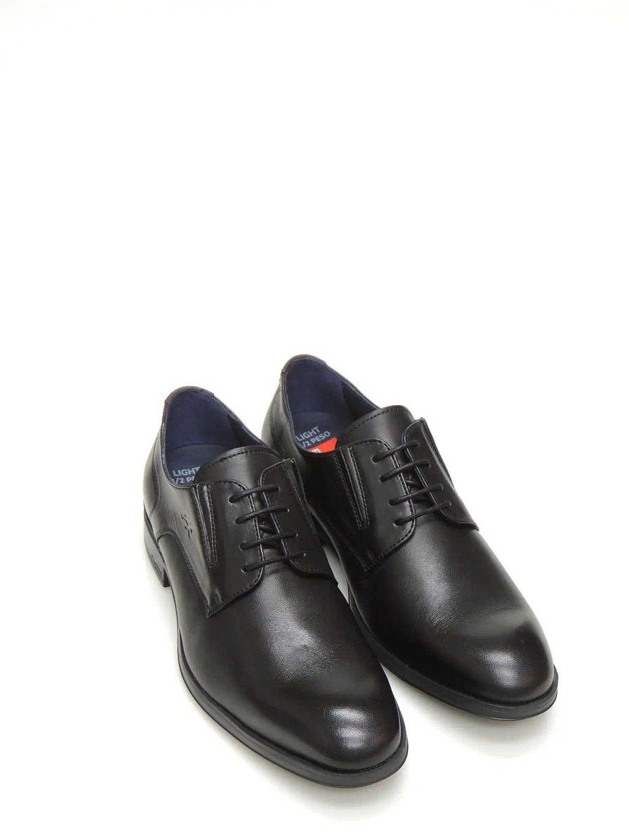 Hombre FLUCHOS | Zapatos Blucher Fluchos F1887 Piel Negro